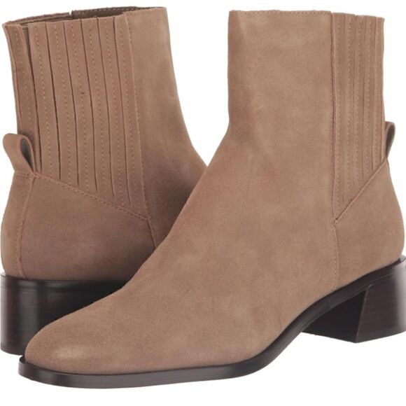 Dolce Vita Shoes - Dolce Vita Linny H2O waterproof suede  ankle boot in tan/truffle size 10 NWT